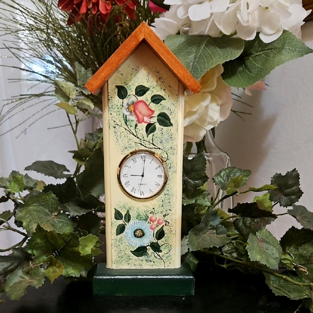 Handmade Floral Clock Tower